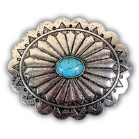 West Mesa Fashion Belt Buckle - Silver