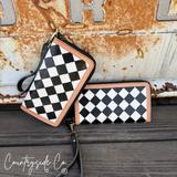 Avenue Checkered Leather Wallet - Dixies Western Wear 