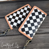 Avenue Checkered Leather Wallet - Dixies Western Wear 