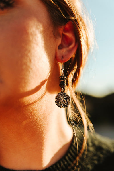 Buffalo Nickel Dangle Earrings