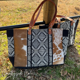 Charlene Cowhide Weekender Bag - Dixies Western Wear 