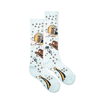 Cosmic Cowgirl Light Blue Performance Socks