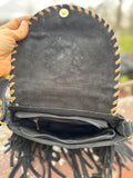 Genuine Western Boho Fringe suede leather purse by Double B - Dixies Western Wear 