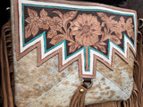 Genuine Western Spotted Cowhide Leather Purse and Wallet - Dixies Western Wear 