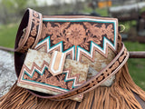 Genuine Western Spotted Cowhide Leather Purse and Wallet - Dixies Western Wear 