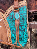 Turquoise Gypsy Tote Bag by Double B - Dixies Western Wear 