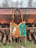 Turquoise Gypsy Tote Bag by Double B - Dixies Western Wear 