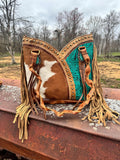 Turquoise Gypsy Tote Bag by Double B - Dixies Western Wear 