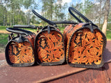 Western Nights Black Speedy Genuine Leather Barrel Bag Purse by Double B - Dixies Western Wear 