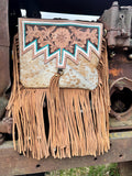 Genuine Western Spotted Cowhide Leather Purse and Wallet - Dixies Western Wear 