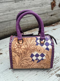 Western Checkered Colorful Speedy Barrel Bag by Double B - Dixies Western Wear 