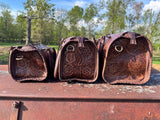 Chestnut Brown Speedy Western Genuine Leather Barrel Bag Purse by Double B - Dixies Western Wear 