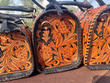 Western Nights Black Speedy Genuine Leather Barrel Bag Purse by Double B - Dixies Western Wear 