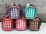 Western Checkered Colorful Speedy Barrel Bag by Double B - Dixies Western Wear 