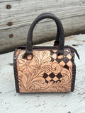 Western Checkered Colorful Speedy Barrel Bag by Double B - Dixies Western Wear 