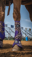 Cheetah Purple  Bell Boot