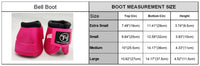 Shocking pink bell boots