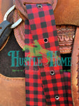Buffalo Plaid Cinch Strap Set I