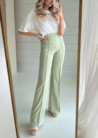 SALE The Zoey Stretch Trouser In Sage
