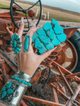 Turquoise Natural Stone Belt Buckle