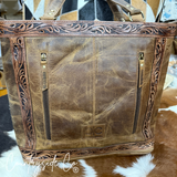 Lucille Conceal Carry Cowhide Leather Tote Purse