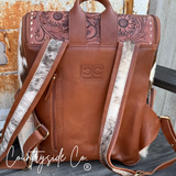Mesa Cowhide Concealed Carry Backpack, Wristlet, Keychain BUNDLE