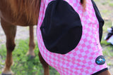 Checks Out (Pink/Pink) Fly Mask - Dixies Western Wear 