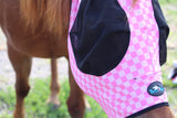 Checks Out (Pink/Pink) Fly Mask - Dixies Western Wear 