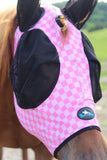 Checks Out (Pink/Pink) Fly Mask - Dixies Western Wear 