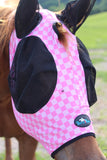 Checks Out (Pink/Pink) Fly Mask - Dixies Western Wear 