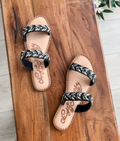Shine Bright Sandals in Black