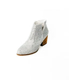 Shine Star Rhinestone Bootie in Silver