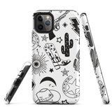Black and White Western Themed Tough Case for iPhone®