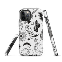 Black and White Western Themed Tough Case for iPhone®