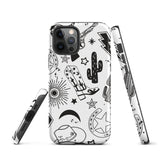 Black and White Western Themed Tough Case for iPhone®