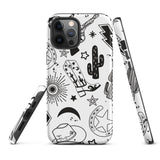 Black and White Western Themed Tough Case for iPhone®