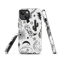 Black and White Western Themed Tough Case for iPhone®