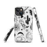 Black and White Western Themed Tough Case for iPhone®