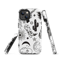 Black and White Western Themed Tough Case for iPhone®