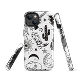 Black and White Western Themed Tough Case for iPhone®