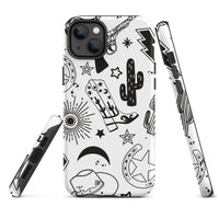 Black and White Western Themed Tough Case for iPhone®