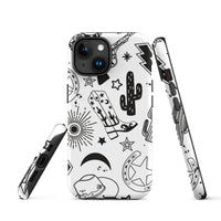 Black and White Western Themed Tough Case for iPhone®
