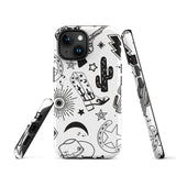 Black and White Western Themed Tough Case for iPhone®