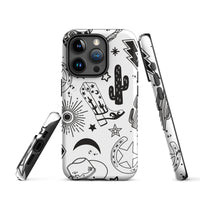 Black and White Western Themed Tough Case for iPhone®