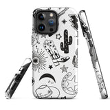 Black and White Western Themed Tough Case for iPhone®