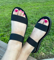 Black Strapy Sandal - SALE
